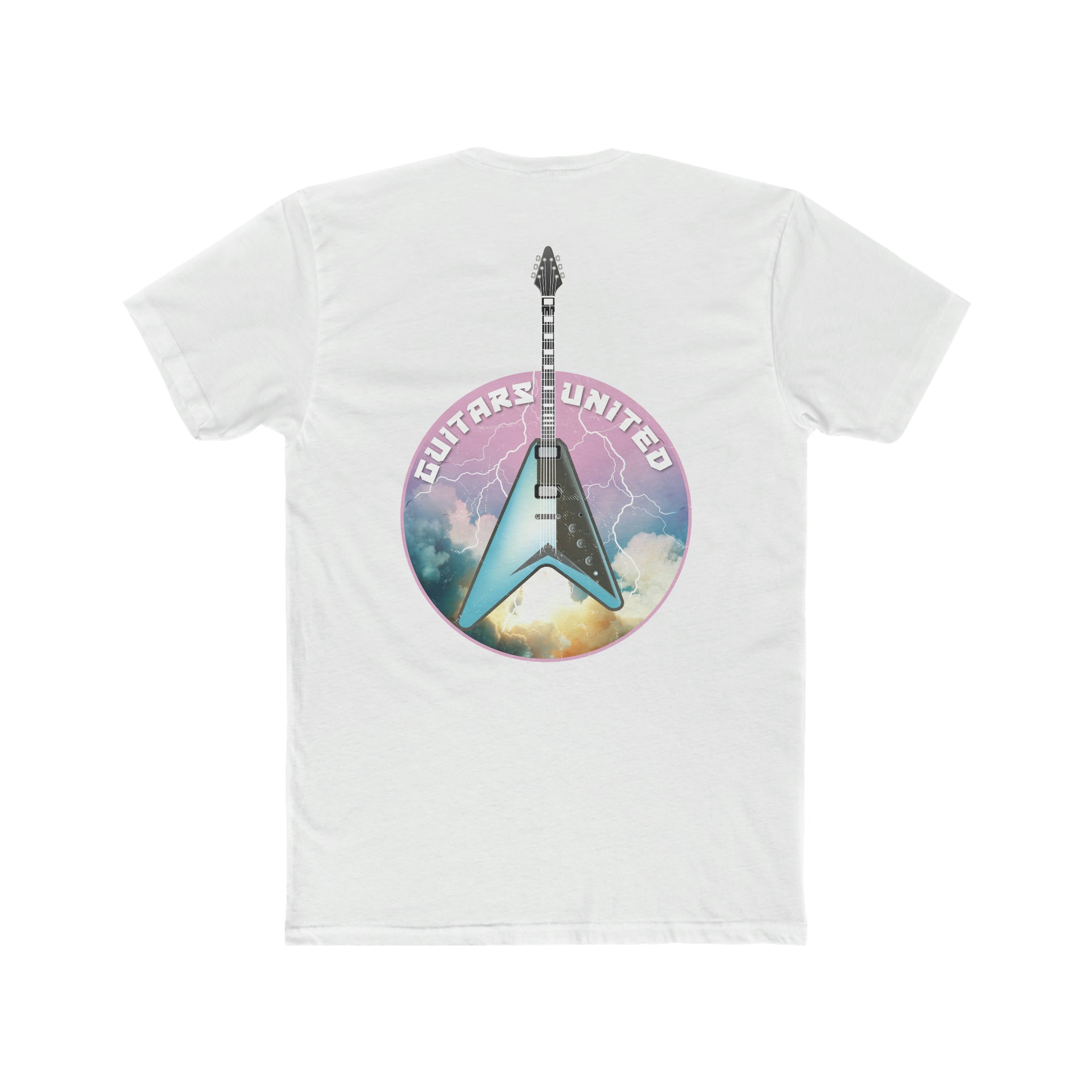 Rocket Launch Blue Guitar Tee