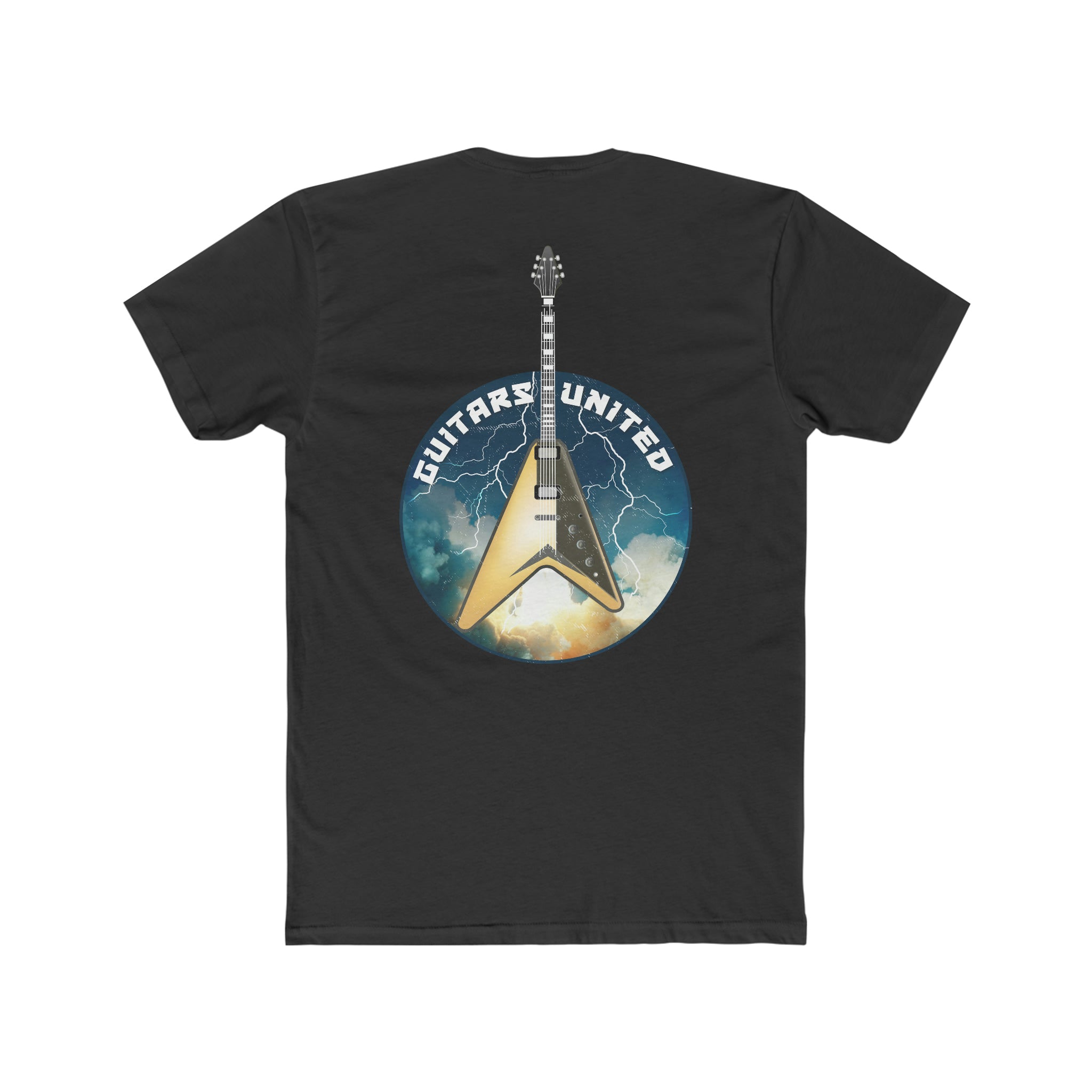 Rocket Launch Yellow Guitar Tee