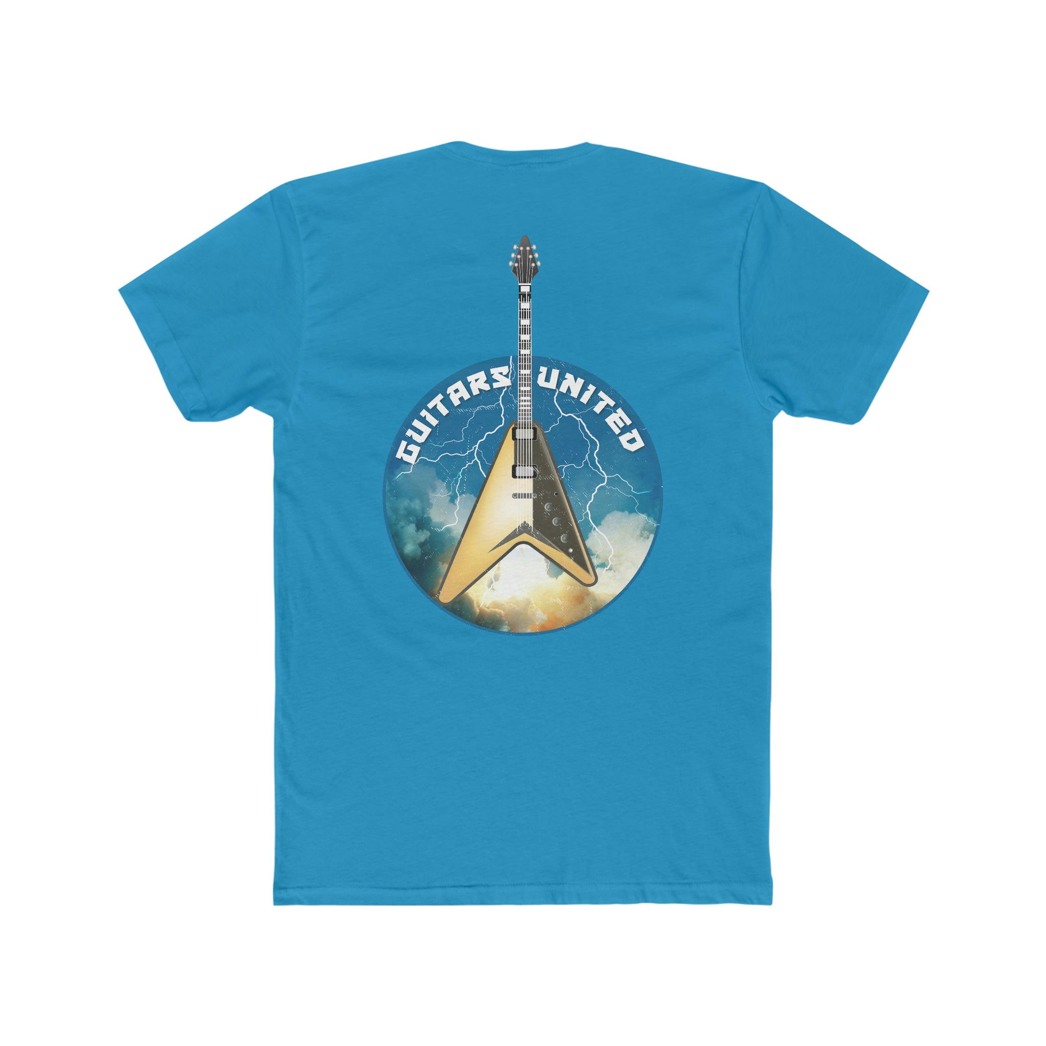 Rocket Launch Yellow Guitar Tee