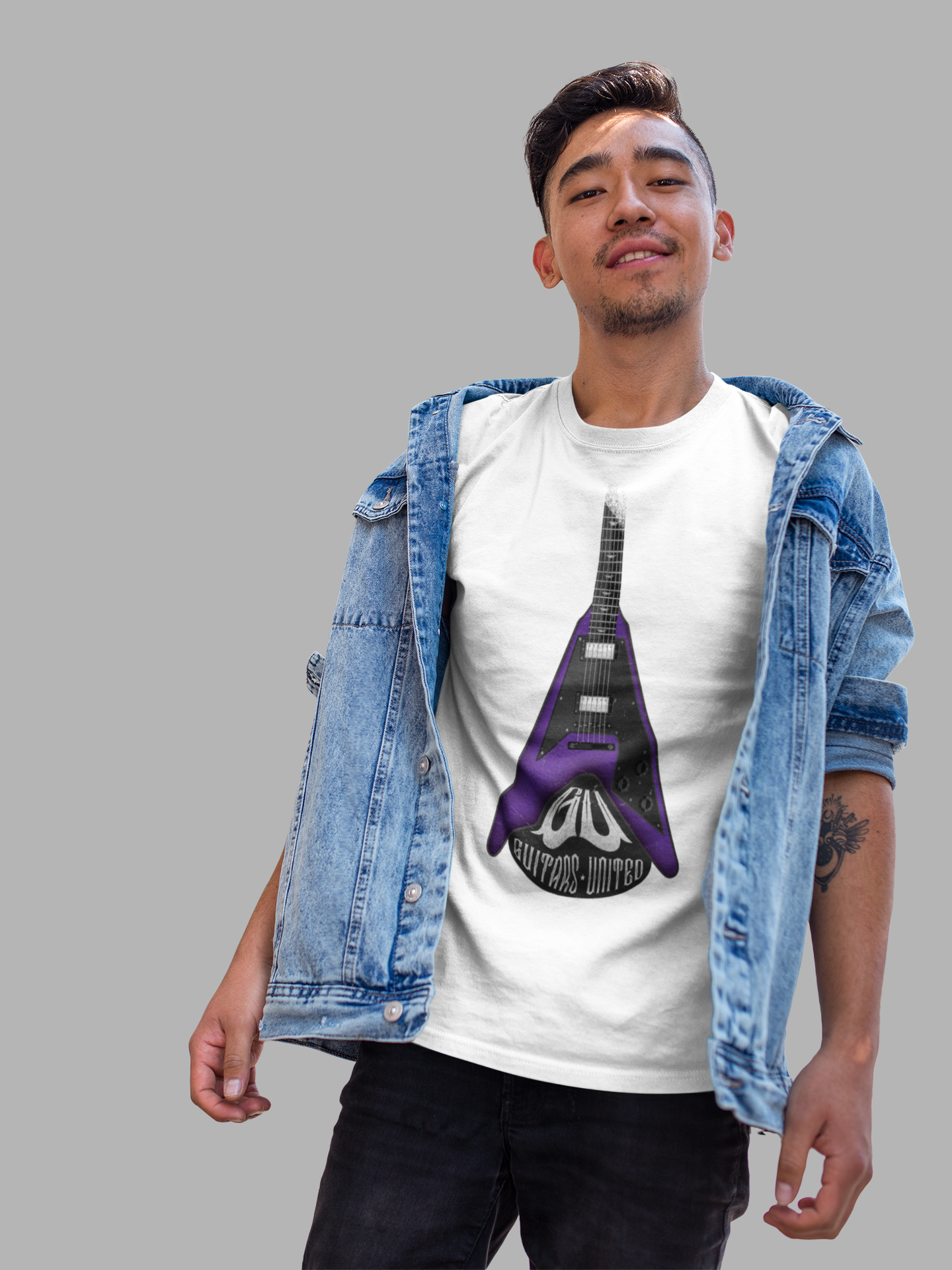 Flying High Purple Guitar Tee