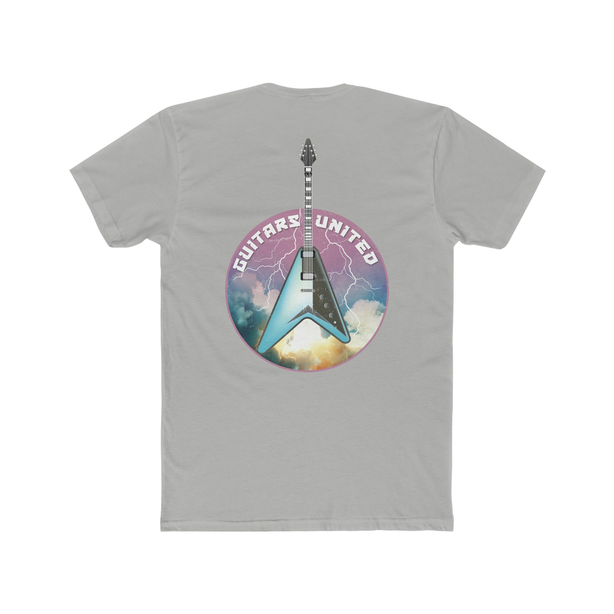 Rocket Launch Blue Guitar Tee
