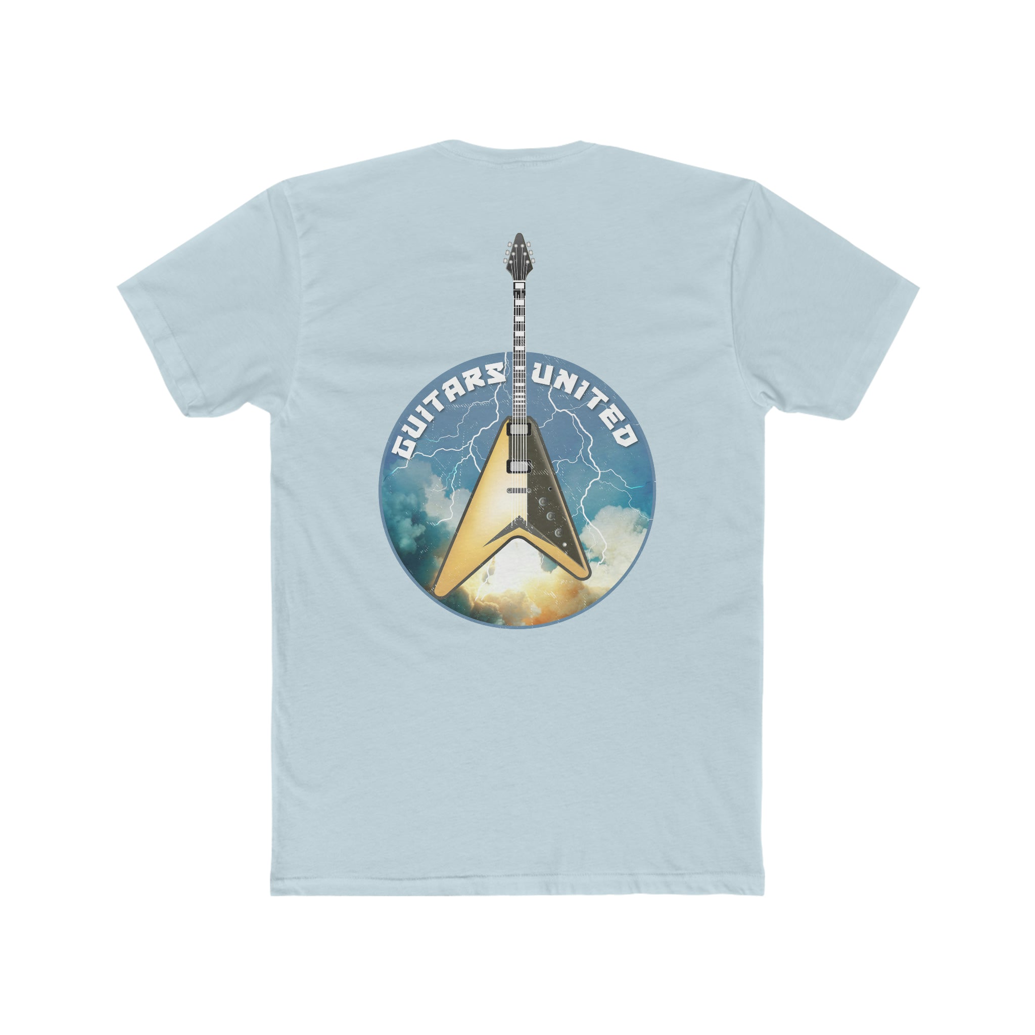 Rocket Launch Yellow Guitar Tee