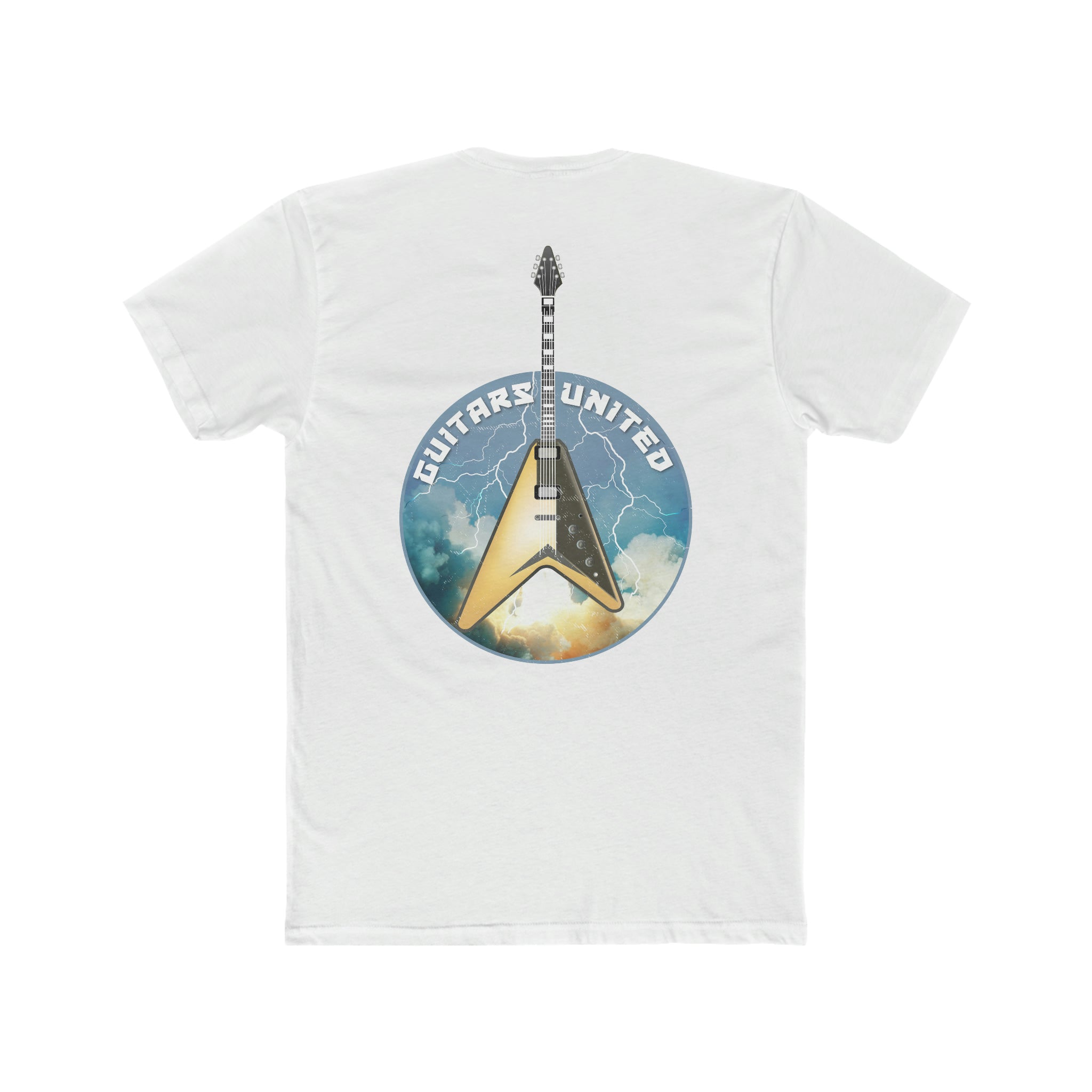 Rocket Launch Yellow Guitar Tee